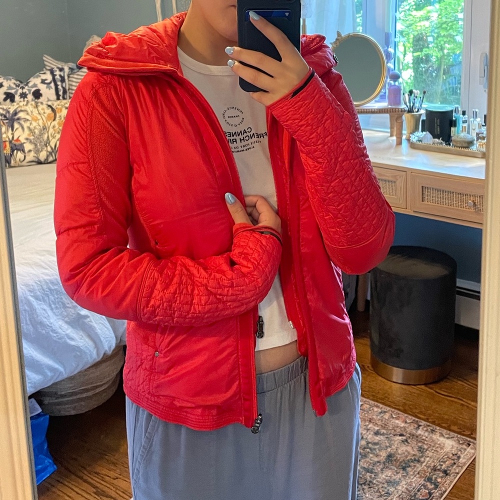 lululemon red bundle up jacket